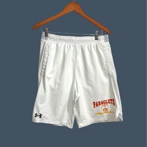 Under Armour Paraclete Football Shorts Mens Large White Polyester Athletic Wear